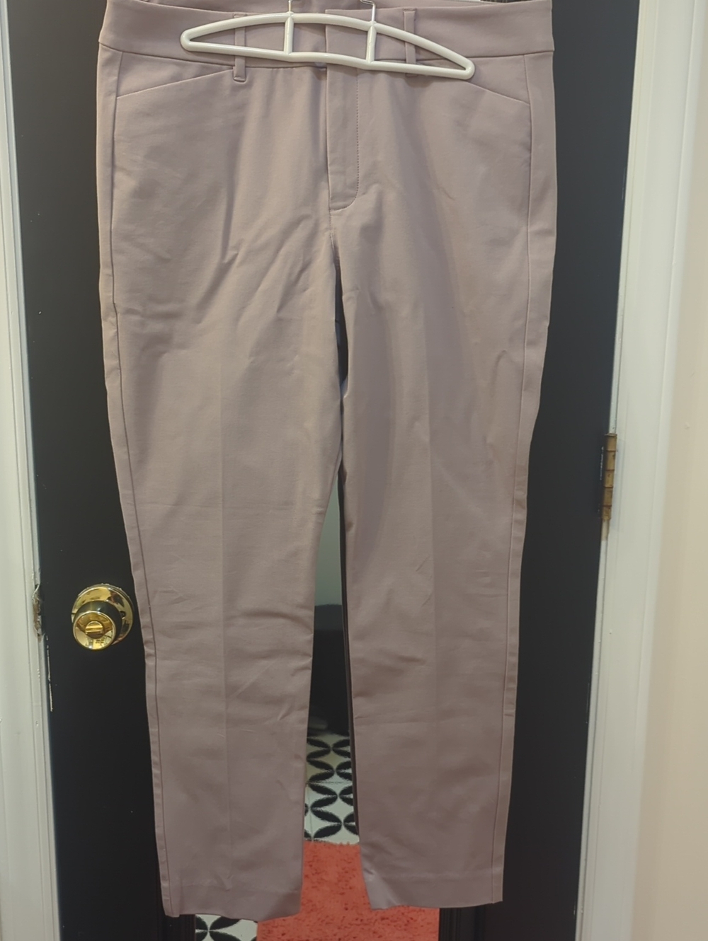 Women's Slim Fit Dress Pants - Dusty Mauve